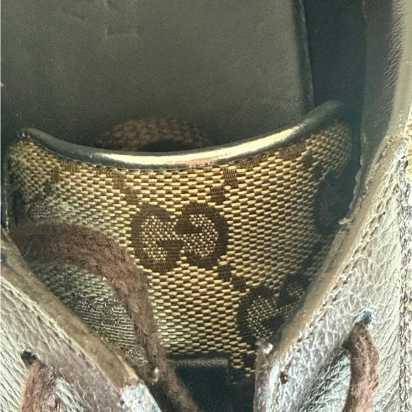 Authentic NWT Gucci Men's GG Interchangeable Logo Sneakers Size US 10 or EU 42 - Picture 6 of 10